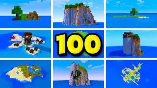 Top 100 Survival Island Seeds For Minecraft 1.21!