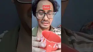 Gelas keramik  retak.di buang