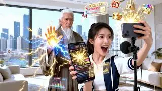 我家老祖宗竟然在直播間修仙!百歲金丹大佬闖入網紅孫女鏡頭囲，修仙現場開播，網友刷禮物刷瘋了!