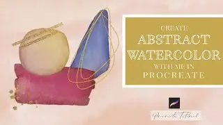 Easy Digital Abstract Watercolor Art  in Procreate