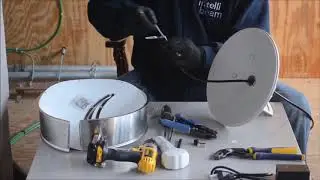 How to assemble, wire and mount a Ubiquiti airMAX NanoBridge M5 with RF Armor by Intellibeam.com