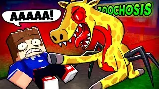 Я ПРИЗВАЛ МОНСТРА ЖИРАФА ИЗ ЗООЧОУЗИС В МАЙНКРАФТ 100% ТРОЛЛИНГ МУЛЬТИК ZOOCHOSIS