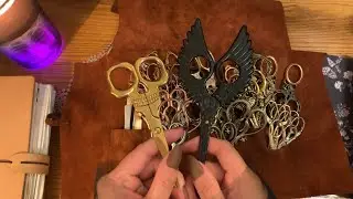 ASMR | 🖤💛 Spooky black and gold journal spread 👻🩻🎃