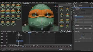 Blender 3.5 - TMNT Lip Syncing to Dialogue Part 3 - Lip Sync Animation and Non-Linear Action Editor