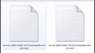[midnight@email.tg].magic Virus ransomware - HOW TO Remove & Decrypt