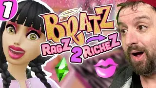 👄*NEW* Bratz RAGS TO RICHES in the Sims 4 #1
