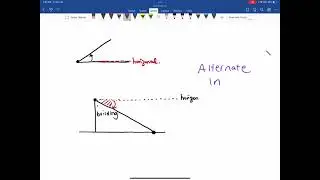 More on Angle of Depression