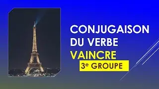 Verb "vaincre" (to defeat) conjugated in 8 common tenses