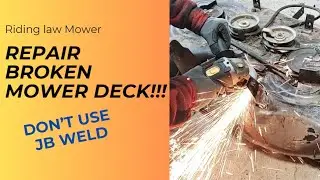 Riding Mower deck bracket sheared off. Can we fix it? Challenge accepted.