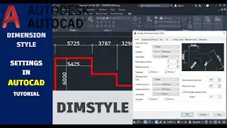 SETTING UP DIMENSION STYLE IN AUTOCAD (DIMSTYLE) TUTORIAL