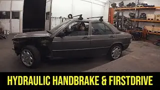 VÄRKSTAN Episode 9 - Hydraulic handbrake & First Drive!
