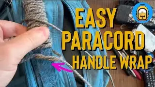 Easiest Way to Wrap a Bag Handle with Paracord