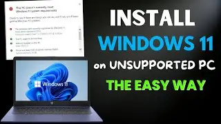 Install Windows 11 on Unsupported PCs with ONE Command (The Easy Way)