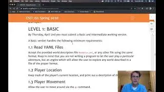Lab 9 Text Adventure Basic 1.1  and 1.2