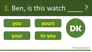 My or Mine ? | Your or Yours ? | Possessive Pronouns - Grammar Quiz