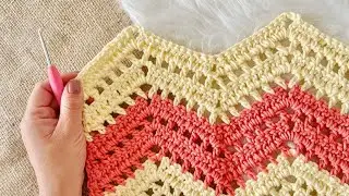 Impressionante esse ponto de crochet chevron ou popularmente chamado de zig zag - Tutorial Incrível