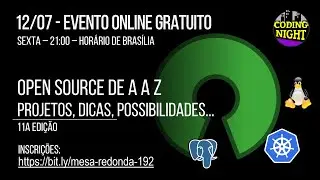 Mesa Redonda #192: Open source de A a Z - projetos, dicas, possibilidades... | 11a edição