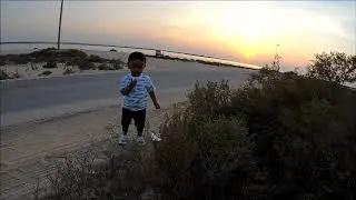 Sun set view Beach side