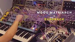 Moog Matriarch and Eurorack (Arbhar - Mother-32 - Rings)