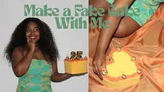 Making a Fake Cake For My Birthday Photoshoot 🥳🎂