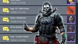 Codm Redeem Code Today | get FREE Ghost Retribution And Wicht Warden Skin In Cod Mobile | Season 6