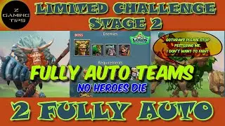 Barbarian Limited Challenge Stage 2 - Barbaric Journey (2 Fully Auto Teams) Part 3 | Lords Mobile