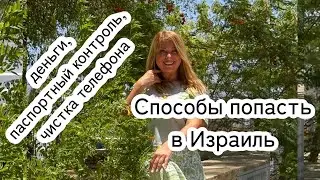 Способы попасть в Израиль/паспортный контроль/деньги/чистка телефона