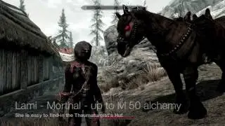Skyrim alchemy trainer locations