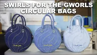 The Coolest Denim Bags Ever! Lets Make Circle Bags- Denim Bags