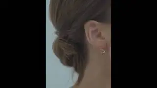 Кольцо и серьги Райские сады с камнем-треугольником Swarovski цвета шампань