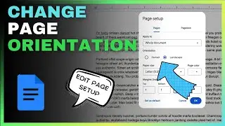 How To Change Page Orientation In Google Docs (Portrait vs Landscape)