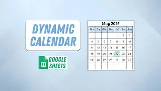 How to Create a Dynamic Calendar in Google Sheets | Sunday, Monday & Dropdown Version