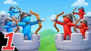 Archery Bastions Gameplay Walkthrough Part 1 - Castle War (iOS, Android)