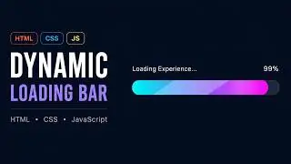 Build a Dynamic Loading Bar Using HTML, CSS & JavaScript