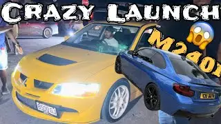 Evo’s AWD Launch Shocks Crowd | First Drag Meet Of 2024 | Ironshore Night Racing!