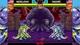 TMNT Tournament Fighters CE - Combo Breaker 2021 Netplay Exhibition - NerdJosh vs. Hagure