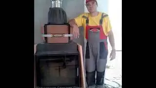 Теплоемкая печь из немецкого шамота с конвекционным обогревом второго этажа