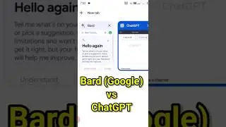 Bard vs ChatGPT | new AI Bard by Google | ChatGPT vs Bard #shorts