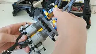 как собрать Гелик из лего техник  полноприводное шасси 