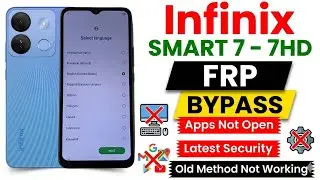 INFINIX SMART 7/7 HD FRP BYPASS Android 12 Without PC - X6515,X6516 Google Account Bypass 2026
