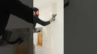 How to Feather Shower Waterproofing with Joint Compound - #shorts #homerepairtutor