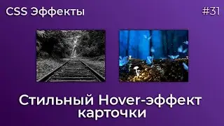 CSS Эффекты #31 Стильный Hover-эффект карточки | HTML, CSS (SCSS)