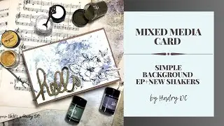 MIXED MEDIA CARD  -  HELLO
