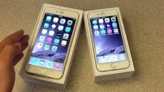 iPhone 6+ [Gold] Unboxing & Quick Overview & Comparison vs. iPhone 6