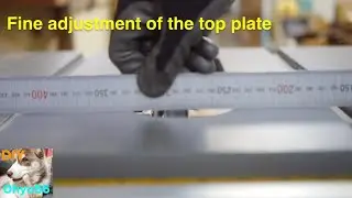 Fine adjustment of the table top