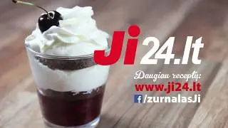Sluoksnuotas desertas su vyšniomis