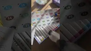 Unboxing markers with a puppy🖌️🐶