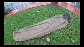 USMC Improved Bivy in heavy rain test
