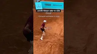 Jannik Sinner side-to-side drill 🎾🏃‍♂️ #Tennis #JannikSinner