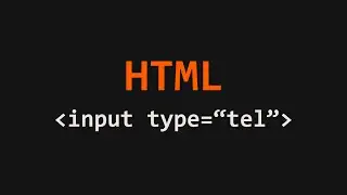 Input Display a Telephone Input Field HTML Example